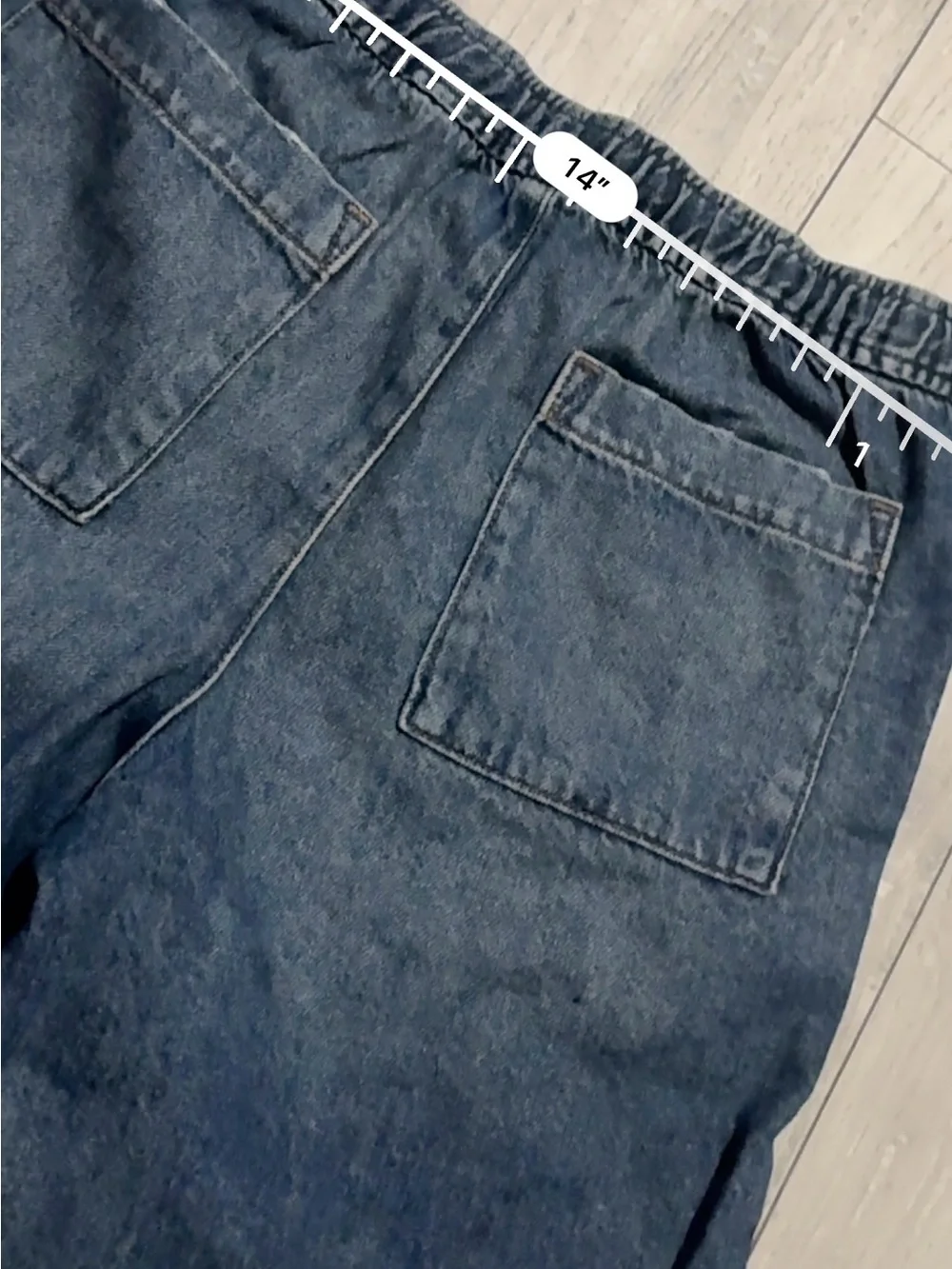 GAP Boy's Dark Blue Denim Drawstring Shorts